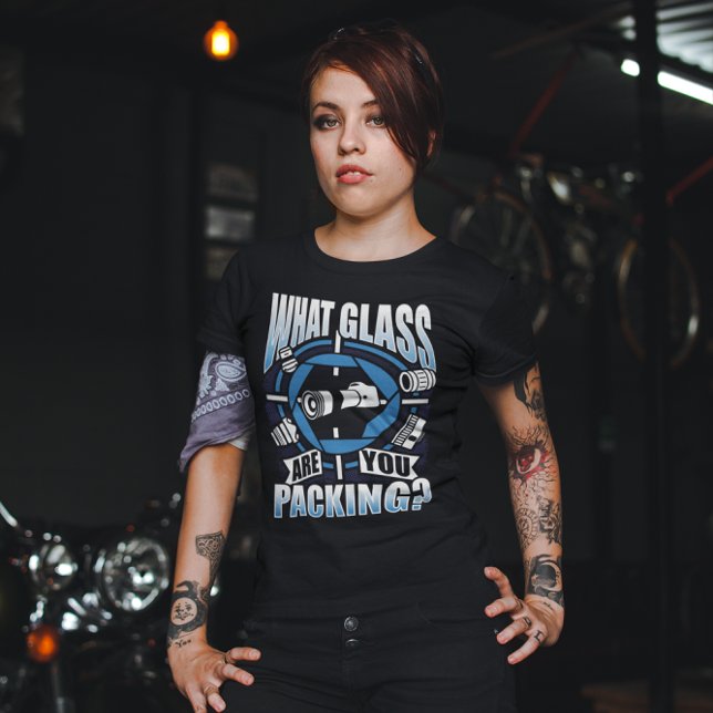 T-shirt Qu'est-ce que le verre sont que vous empaquetez -  (Créateur téléchargé)