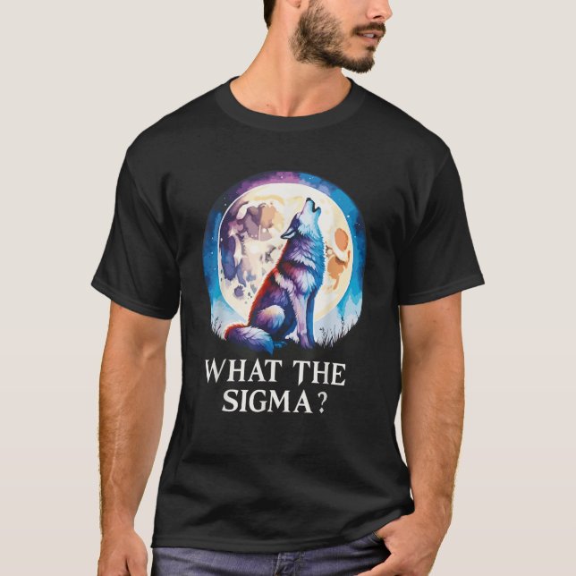 T-shirt Qu'est-ce que les hommes Sigma Cool Funny Meme Alp (Devant)
