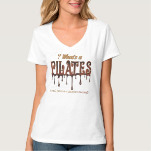 T-shirt Qu'est-ce que les Pilates trempé dans le chocolat