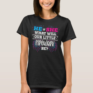T-shirt Qu'est-ce que notre petit feu d'artifice sera le g