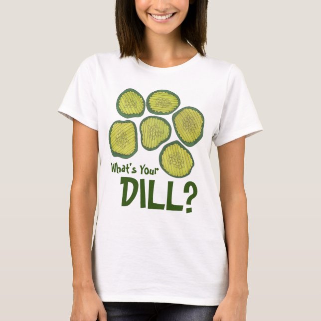 T-shirt Qu'est-ce que ton Dill ? Chips de chiche Kosher Ch (Devant)
