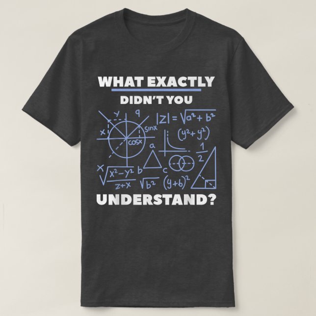 T-shirt Qu'est-ce que vous n'avez pas compris les sciences (Design devant)