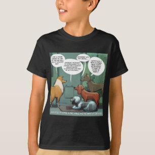 T-shirt Qu'est-ce qui fait peur aux chiens Rick Londres Dr