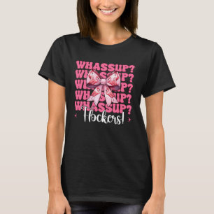 T-shirt Qu'est-ce qui se passe Flockers! Drôle Fille Flama