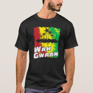 T-shirt Qu'est-ce qui se passe Vintage Jamaïque Rétro Qu'e
