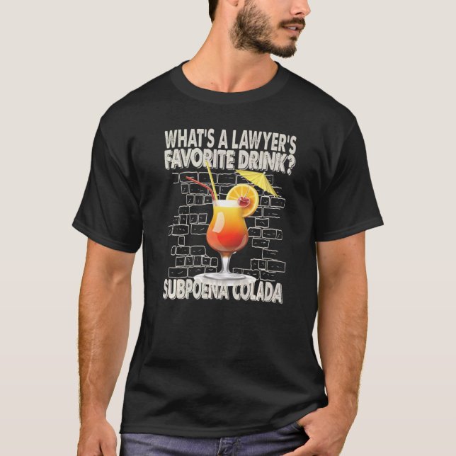 T-shirt Qu'est-ce qu'un avocat buveur favori papa plaisant (Devant)