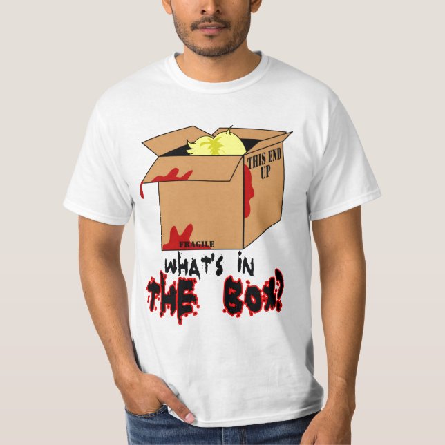 T-shirt Qu'est dans la boîte ? ! ? (Devant)