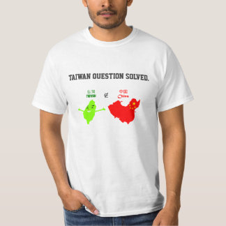 T-shirt Question de Taïwan résolue