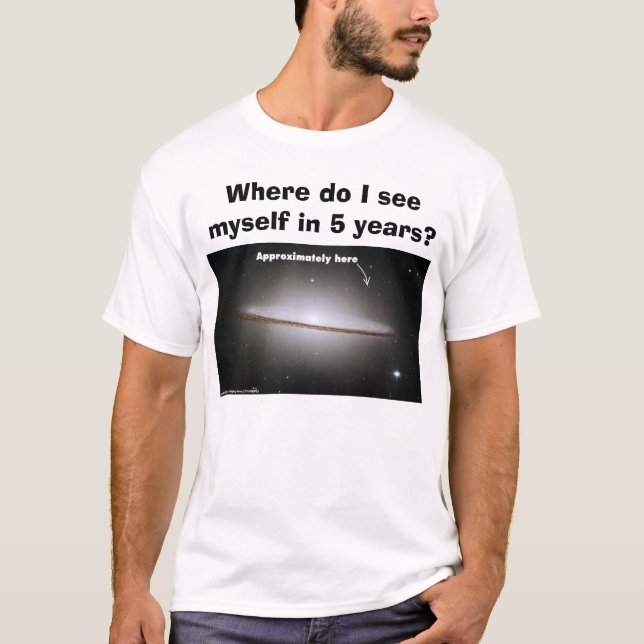 T-shirt Question d'entrevue d'emploi (Devant)