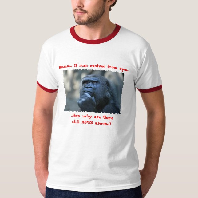 T-shirt Question évolutionnaire (Devant)