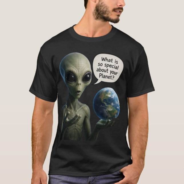 T-shirt Question extraterrestre (Devant)