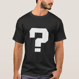 T-shirt Question Mark Square Font Punctuation Character 80