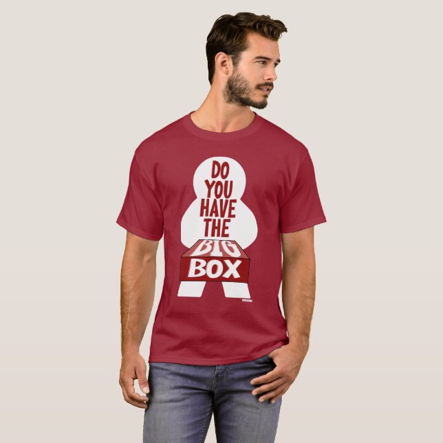 T-shirt Question sur la table de jeu de la carte Big Box (Devant entier)