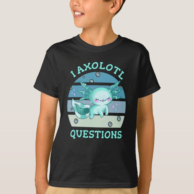 T-shirt Questions axolotales (Devant)