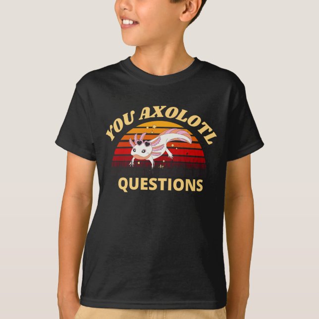 T-shirt Questions Axolotl (Devant)