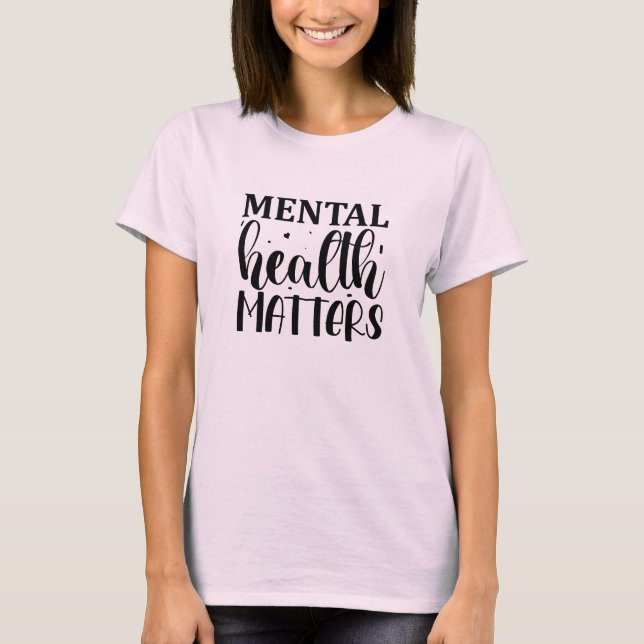 T-shirt Questions de santé mentale (Devant)
