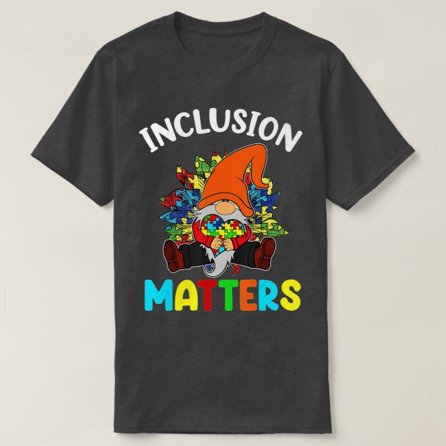 T-shirt Questions d'inclusion Éducation spéciale Autisme (Design devant)