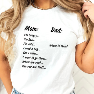 T-shirt Questions pour maman et papa