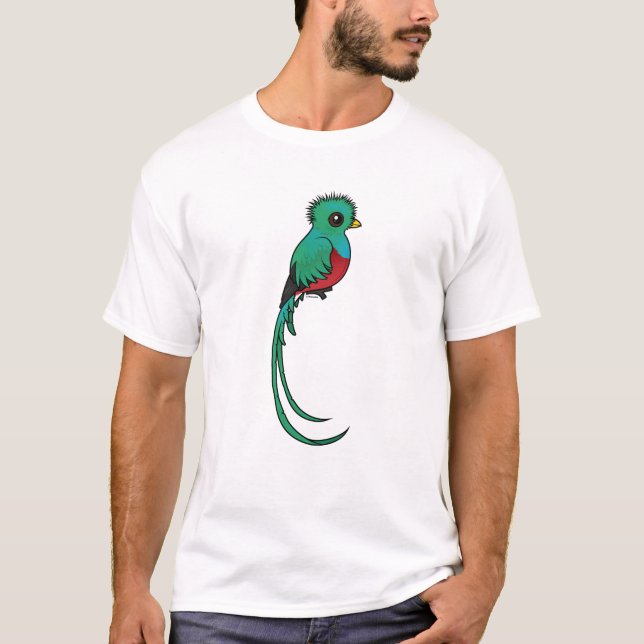 T-shirt Quetzal resplendissant de Birdorable (Devant)