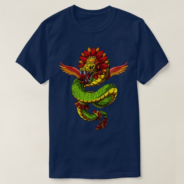 T-shirt Quetzalcoatl Aztec Dieu (Design devant)