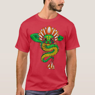 T-shirt Quetzalcoatl Aztec Mayan Featherserpent Toltec