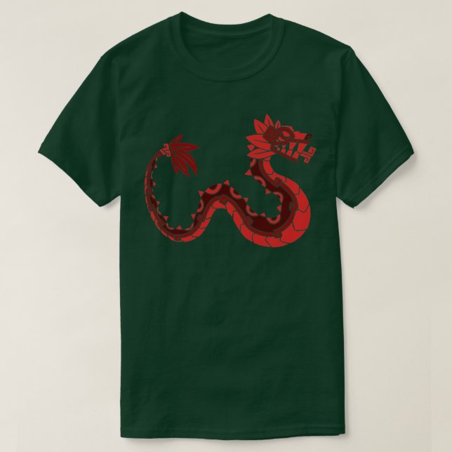 T-shirt Quetzalcoatl Aztec Mayan Featherserpent Toltec (Design devant)