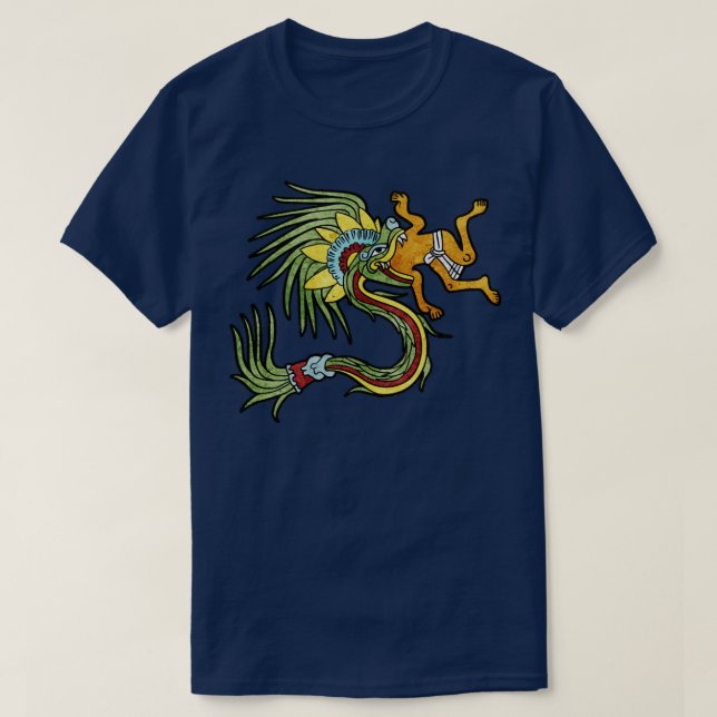 T-shirt Quetzalcoatl Aztec Mayan Featherserpent Toltec (Design devant)