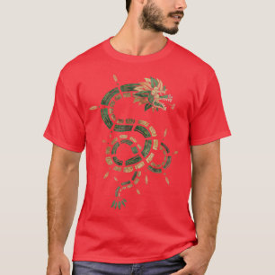 T-shirt Quetzalcoatl Aztec Serpent À Plumes Maya Inca À