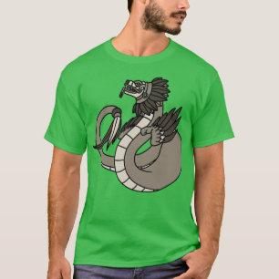 T-shirt Quetzalcoatl Aztec Serpent À Plumes Maya Inca À