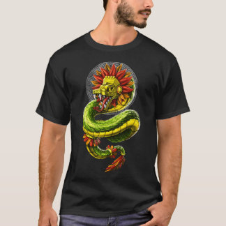 T-shirt Quetzalcoatl Dieu Serpent Aztèque