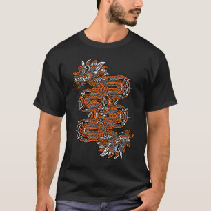 T-shirt Quetzalcoatl Huichol Crâne à sucre Calavera Hallow