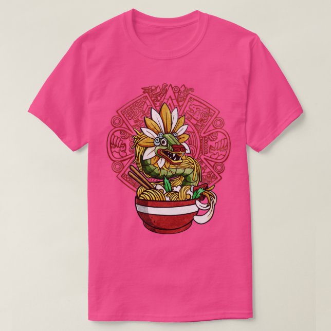 T-shirt Quetzalcoatl Serpent Aztèque Mayan Ramen Noodles T (Design devant)