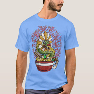 T-shirt Quetzalcoatl Serpent Aztèque Mayan Ramen Noodles T