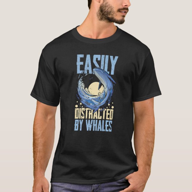 T-shirt Queue de baleine bleue baleines à bosse citations  (Devant)