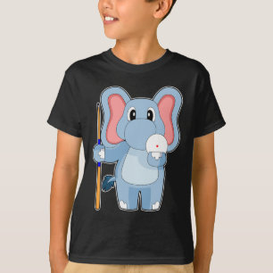 T-shirt Queue de billard éléphant