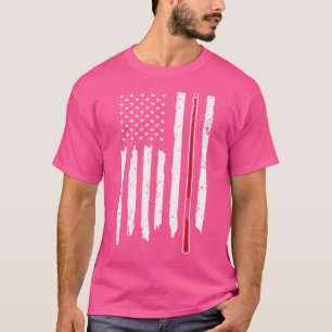 T-shirt Queue de billard Snooker Usa Drapeau Billard Snook