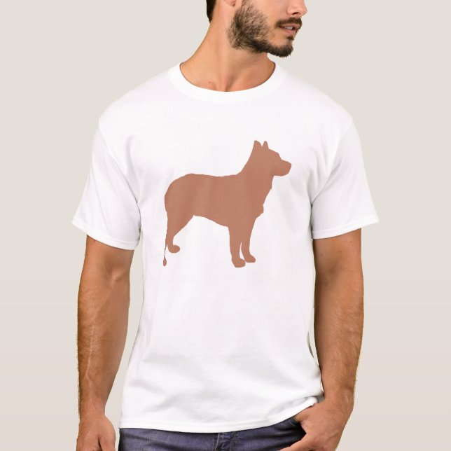 T-shirt queue de cheval australienne chien silo rouge.png (Devant)