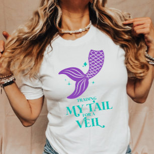 T-shirt Queue de commerce pour Veil Mermaid Bachelorette P