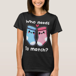 T-shirt Qui A Besoin De Correspondre De Mignons Chaussette