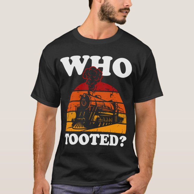 T-shirt Qui a fait siffler le train (Devant)