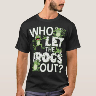 T-shirt Qui a laissé les grenouilles sortir Amoureux d'amp