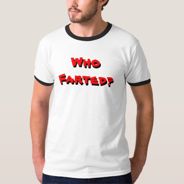 T-shirt Qui a pété (la sonnerie noire) (Devant)