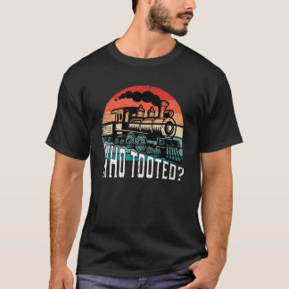 T-shirt Qui a péter Drôle Cadeau Rétro Amoureux des Trains
