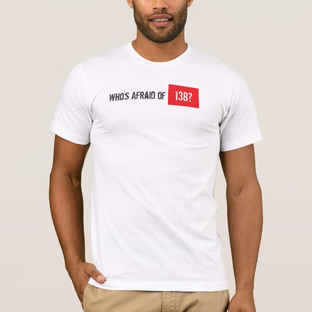 T-shirt Qui a peur de 138 ? (Devant)