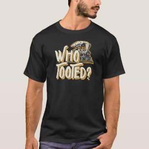 T-shirt Qui a pris de la vapeur train Vintage regarder pap