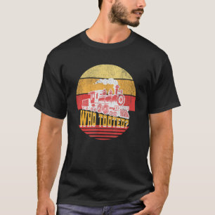 T-shirt Qui a pris le train mignon modèle ferroviaire chef