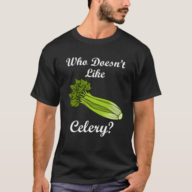 T-shirt Qui aime Celery Halthy Vegetables Leek (Devant)