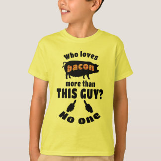 T-shirt Qui aime le lard davantage ?