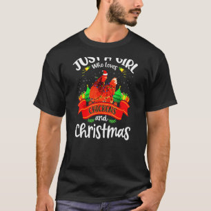 T-shirt Qui aime les poulets Noël Noël Noël Noël