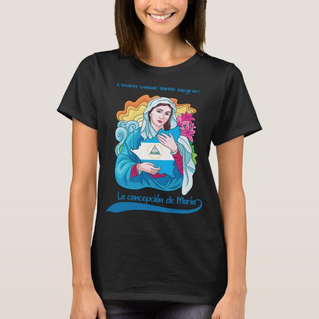 T-shirt Qui Cause Tant De Joie Immaculée Conception De (Devant)